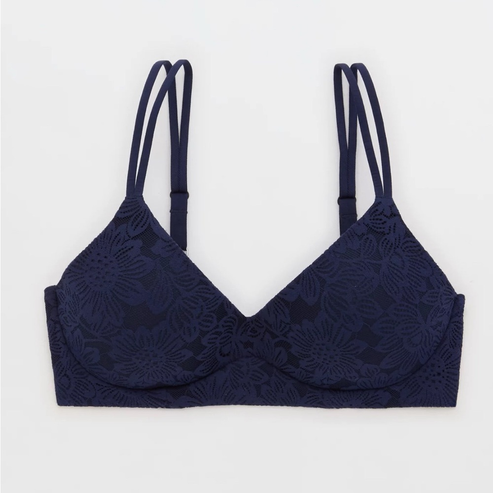 Aerie Midnight Blue Lace Bralette